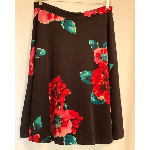 Lara Floral Print Circle Skirt - Picture 1 of 3